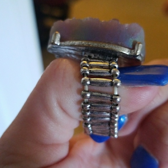 Purple druzy ring - Picture 8 of 8